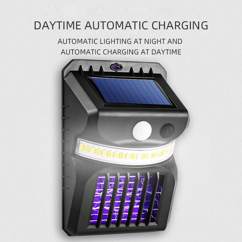 Lumière solaire de jardin LED 1000lm IP65 imperméable à l'eau PIR Capteur de mouvement