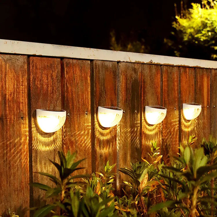 85lm/w Lampe Efficacité lumineuse Lumière solaire de jardin pour jardin décoratif semi-circulaire