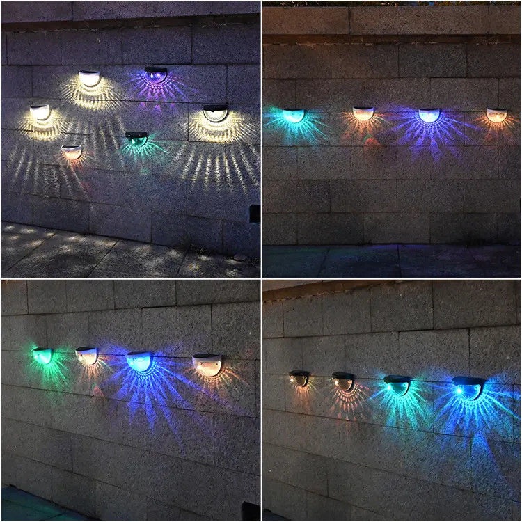85lm/w Lampe Efficacité lumineuse Lumière solaire de jardin pour jardin décoratif semi-circulaire