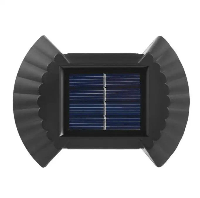 Lumières murales LED chaudes blanches à énergie solaire pour jardin patio garage allée vers le bas lampe