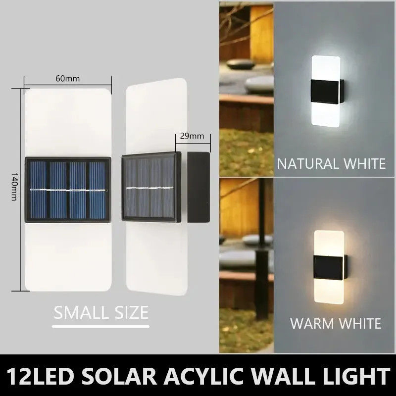 Lumière solaire pour murs extérieurs