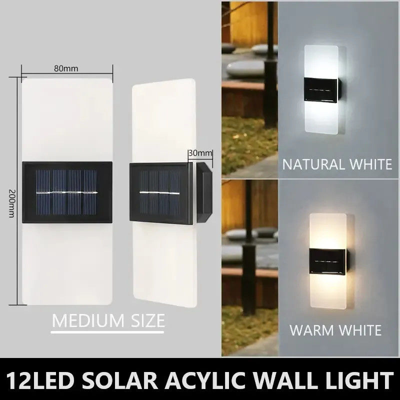 Lumière solaire pour murs extérieurs