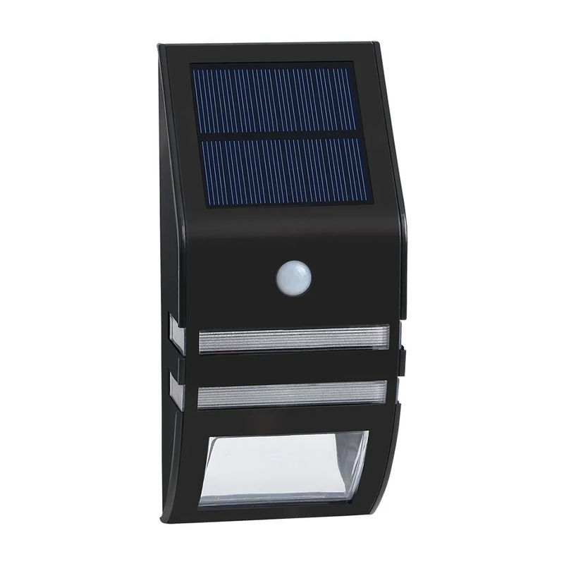 Capteur de mouvement solaire LED Lumière murale pour famille 4v 0.33w Monture murale 6000K Température de couleur