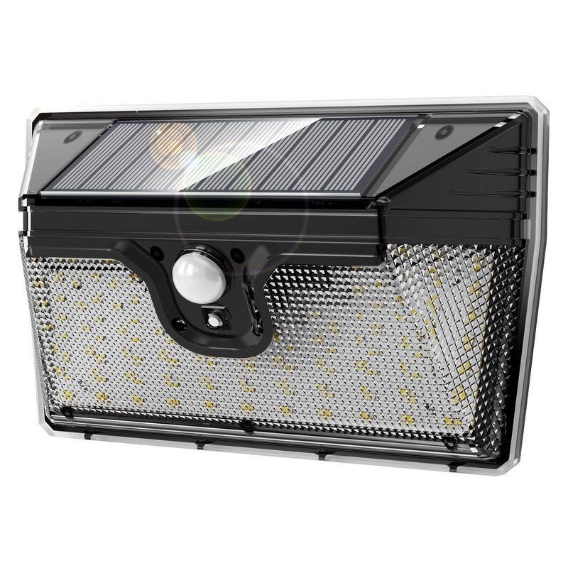 218LED Lumière murale à capteur de mouvement solaire blanche douce et froide pour économiser de l'énergie dans le jardin extérieur