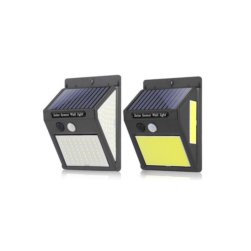 Éclairage solaire à paroi à 20 LED étanche à l'eau avec capteur de mouvement et température de couleur 5000K